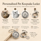 Personalized Pet Keepsake Locket – Custom Portrait Engraving